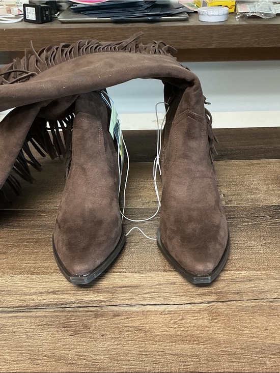 Universal Thread Shoes - Universal Thread Chocolate Brown Patsy Fringe Boots